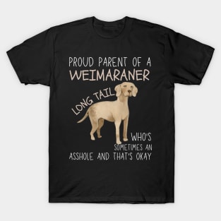 Weimaraner Long Tail Dog Pet Lover T-Shirt